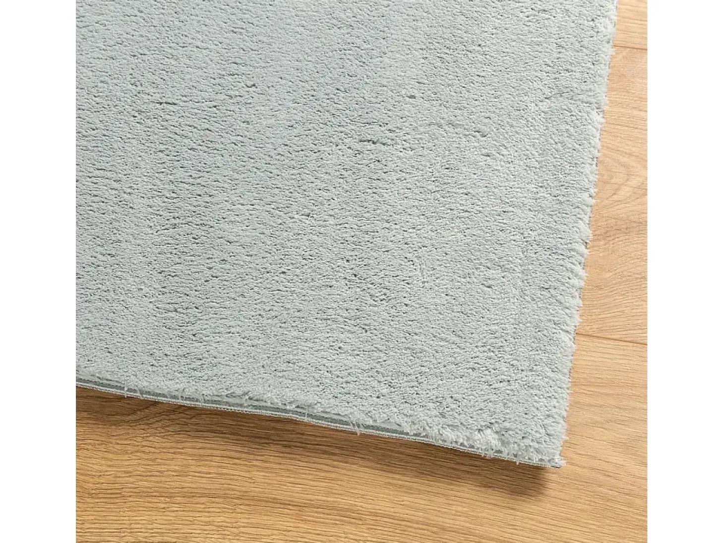 Alfombra HUARTE de pelo corto suave y lavable azul 140x200 cm