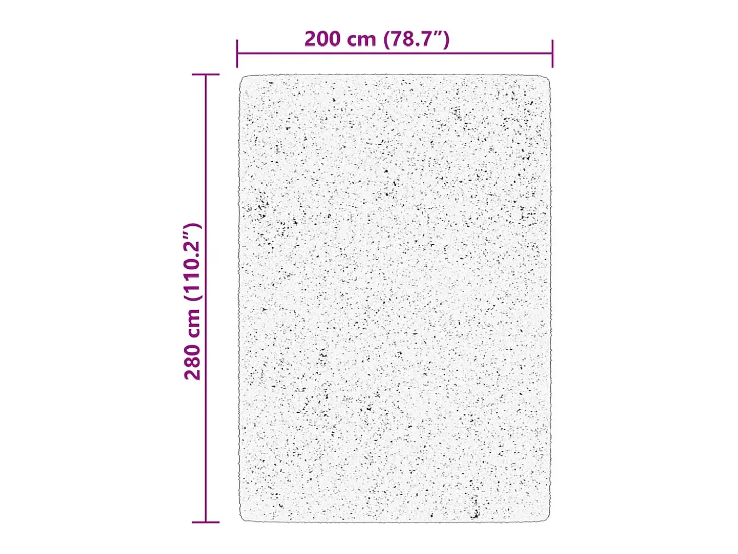Alfombra HUARTE de pelo corto suave y lavable en gris 200x280 cm