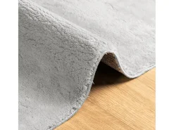 Alfombra HUARTE de pelo corto suave y lavable en gris 200x280 cm