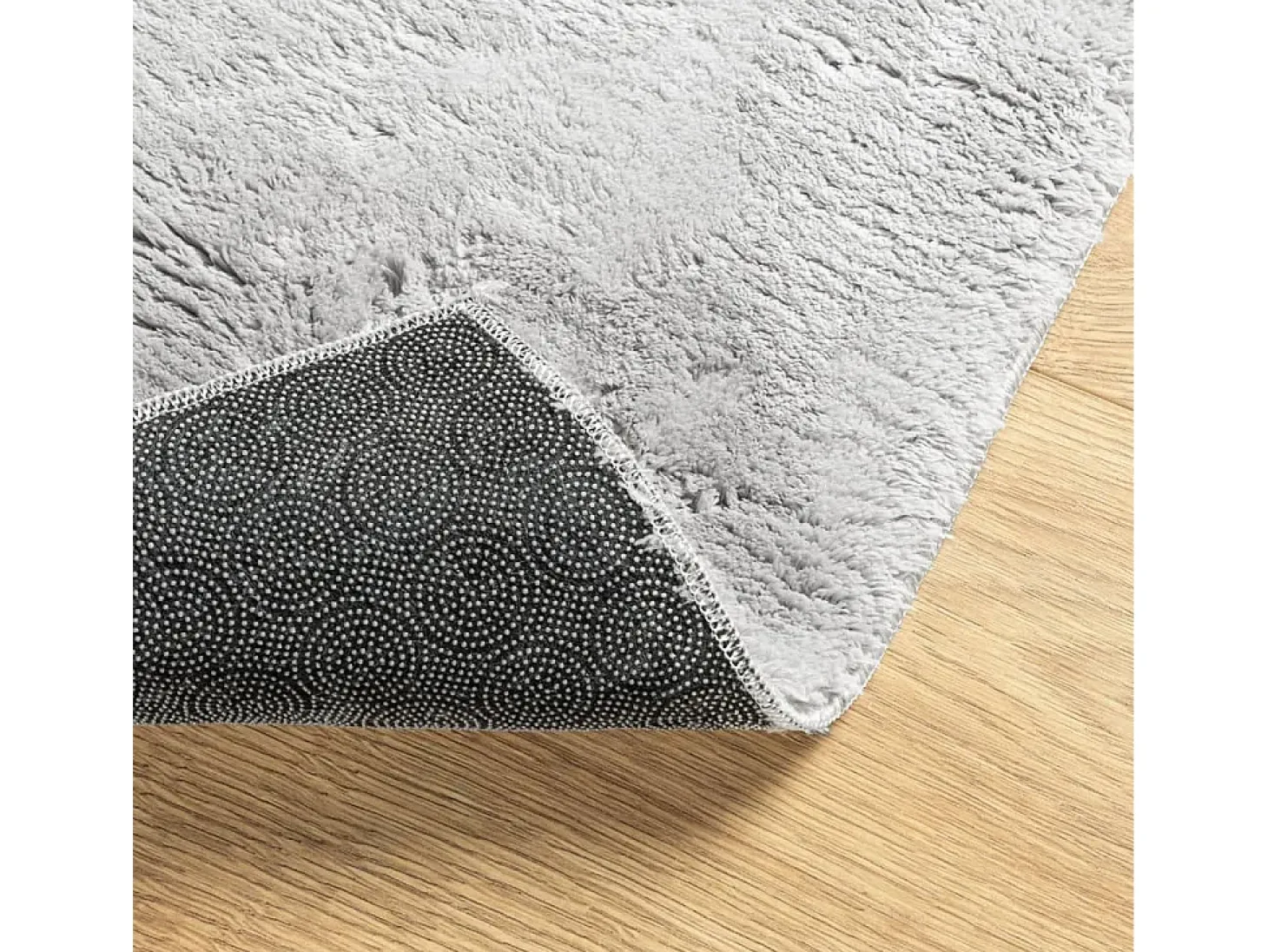 Alfombra HUARTE de pelo corto suave y lavable en gris 200x280 cm