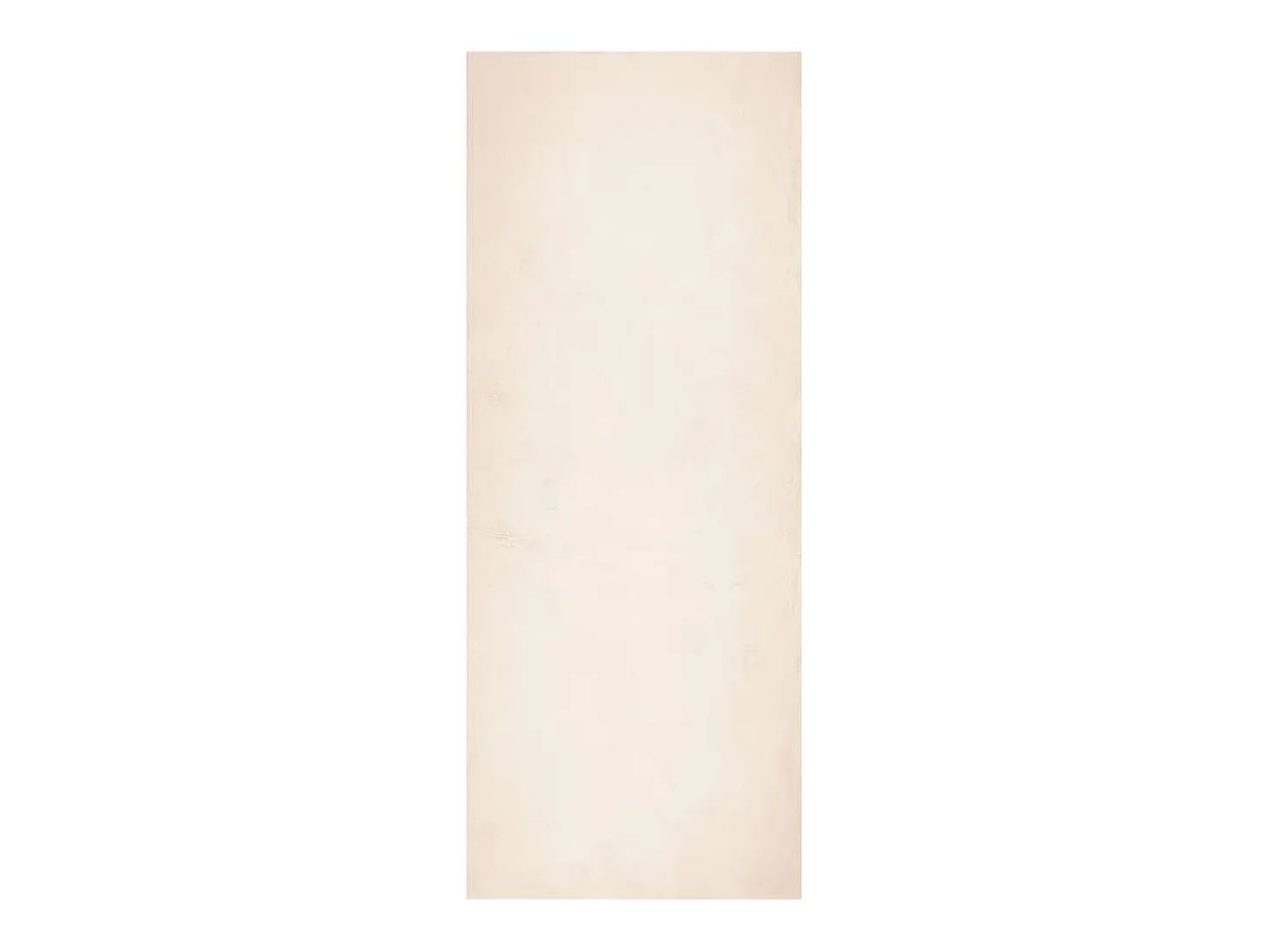 Alfombra HUARTE de pelo corto suave y lavable beige 80x200 cm