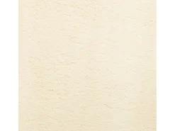 Alfombra HUARTE de pelo corto suave y lavable color crema Ø 200 cm