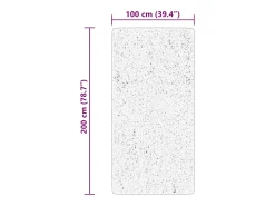Alfombra HUARTE de pelo corto suave y lavable color verde bosque 100x200 cm