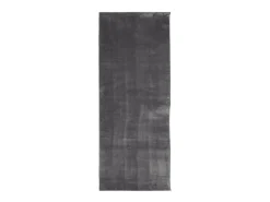 Alfombra HUARTE de pelo corto suave y lavable en color antracita 80x200cm