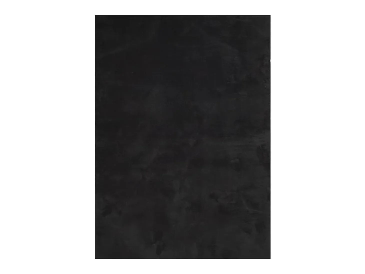 Alfombra HUARTE de pelo corto suave y lavable negra 160x230 cm