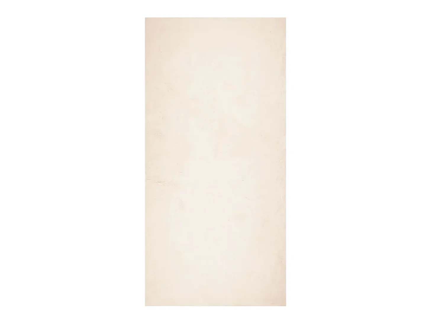 Alfombra HUARTE de pelo corto suave y lavable beige 100x200 cm