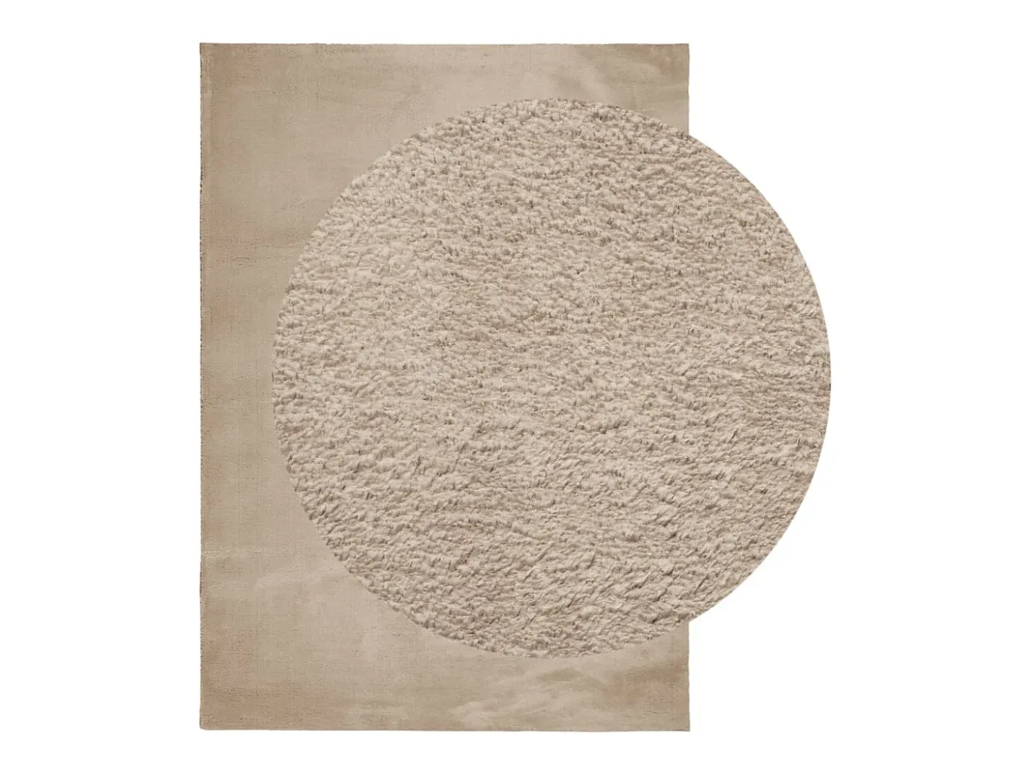 Alfombra HUARTE de pelo corto suave y lavable arena 240x340 cm