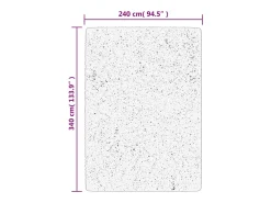 Alfombra HUARTE de pelo corto suave y lavable arena 240x340 cm
