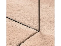 Alfombra HUARTE de pelo corto suave lavable rojo claro 160x230 cm