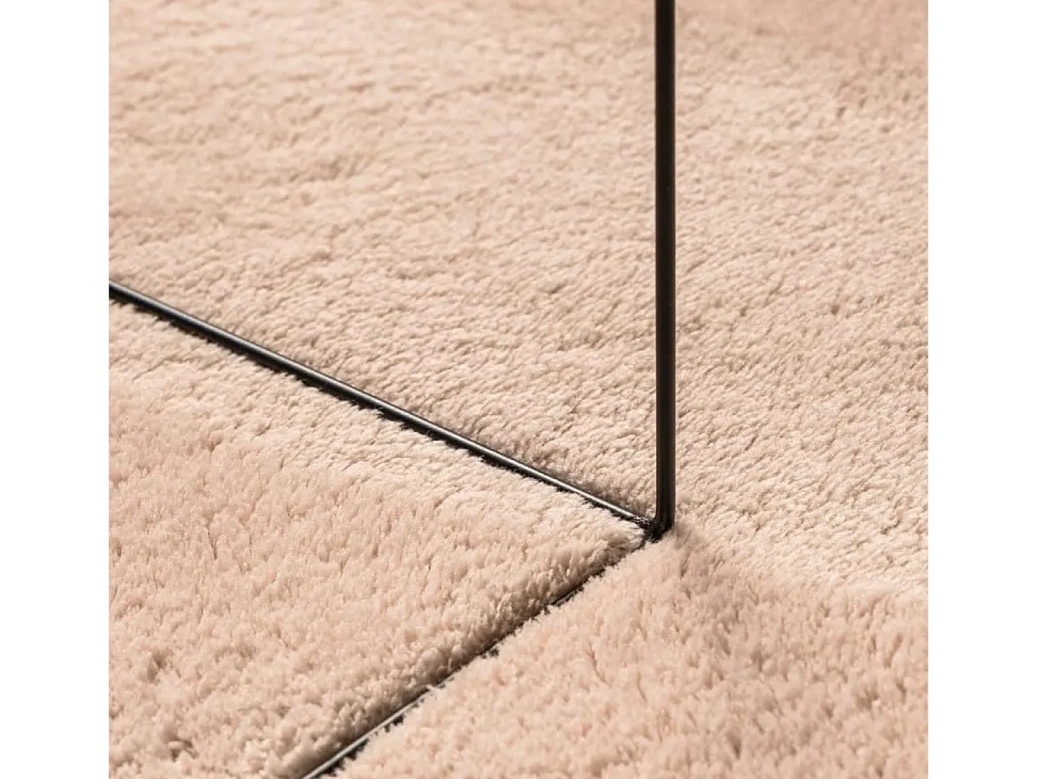 Alfombra HUARTE de pelo corto suave lavable rojo claro 160x230 cm