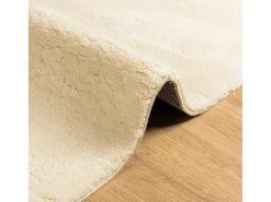 Alfombra HUARTE de pelo corto suave y lavable color crema 240x340 cm