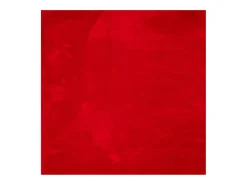 Alfombra HUARTE de pelo corto suave y lavable roja 160x160 cm