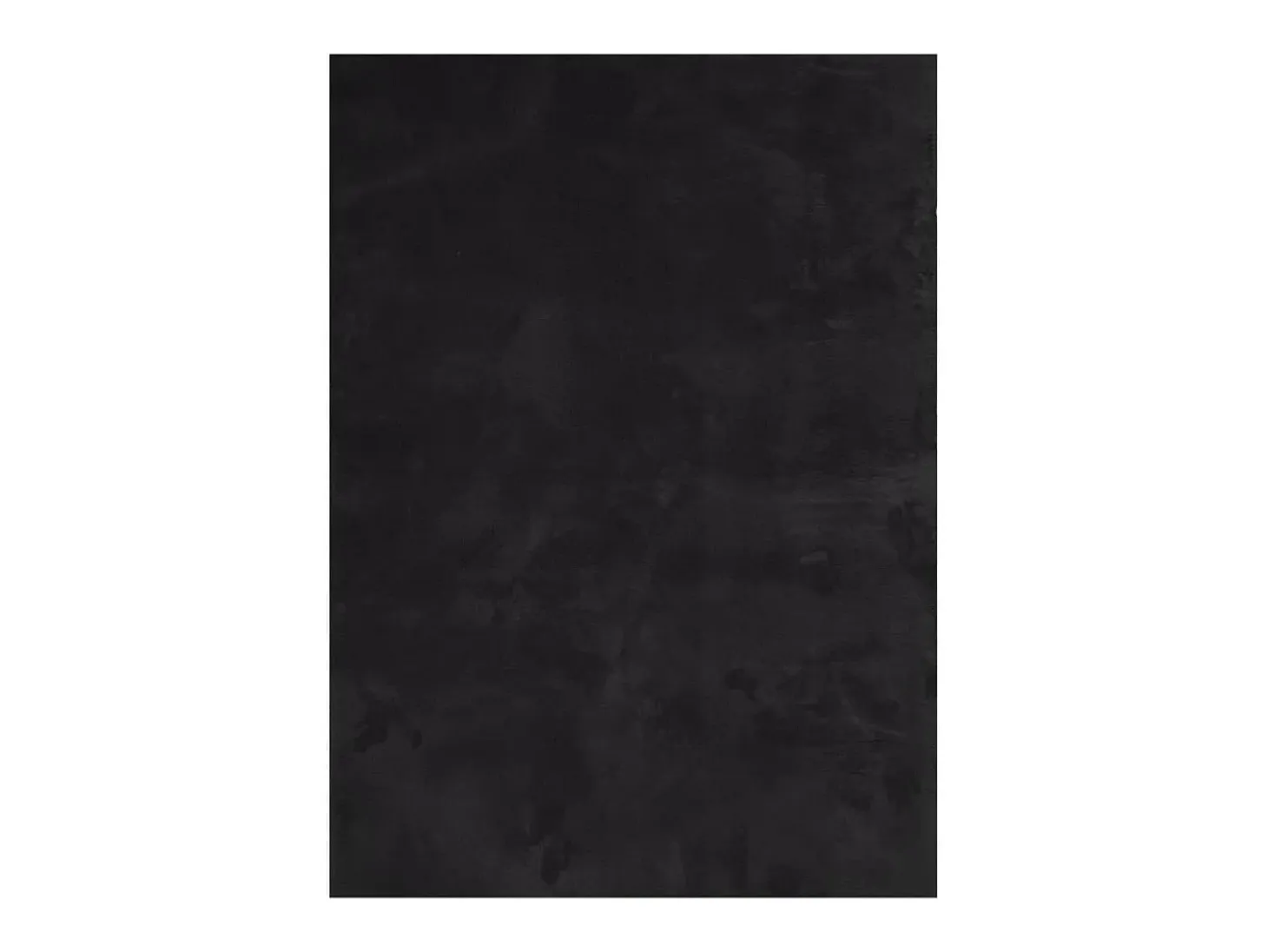 Alfombra HUARTE de pelo corto suave y lavable negra 200x280 cm