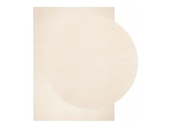 Alfombra HUARTE de pelo corto suave y lavable beige 160x230 cm