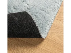 Alfombra HUARTE de pelo corto suave y lavable azul 160x230 cm
