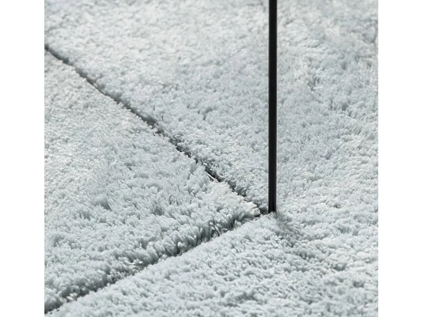 Alfombra HUARTE de pelo corto suave y lavable azul 160x230 cm