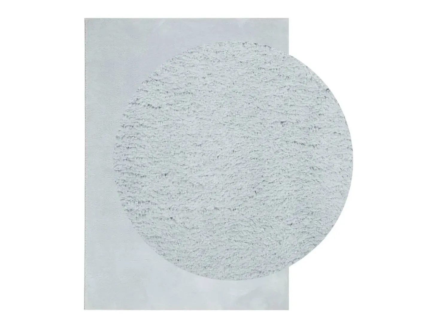 Alfombra HUARTE de pelo corto suave y lavable azul 160x230 cm