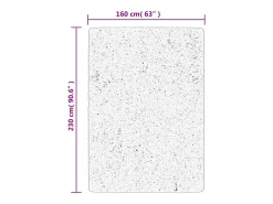 Alfombra HUARTE de pelo corto suave y lavable arena 160x230 cm