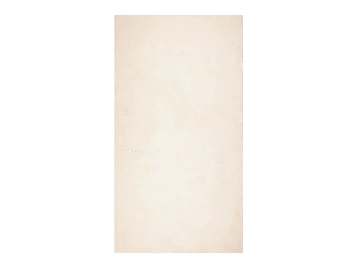 Alfombra HUARTE de pelo corto suave y lavable beige 80x150 cm