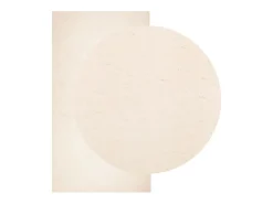 Alfombra HUARTE de pelo corto suave y lavable beige 80x150 cm