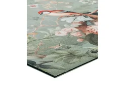 Alfombra interior - dibujos con flores - multicolor - 52 x 200 cm - RICCI