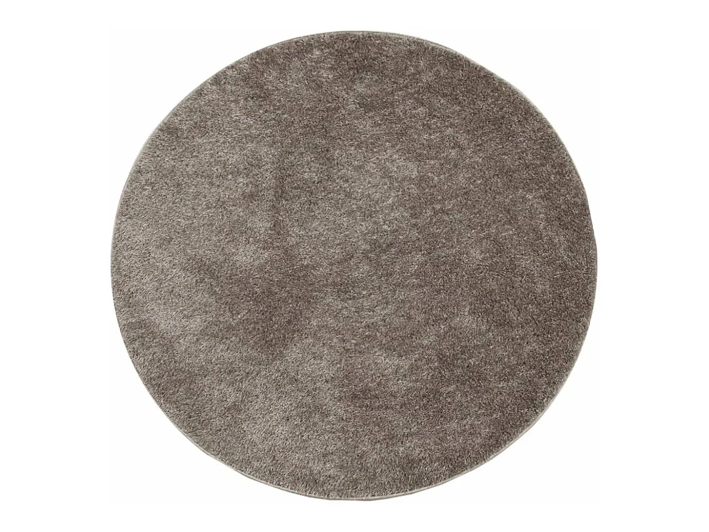 Alfombra ISTAN de pelo largo, acabado gris brillante, Ø 100 cm