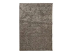 Alfombra ISTAN de pelo largo, aspecto gris brillante, 140x200 cm
