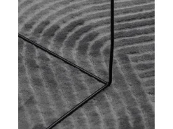 Alfombra IZA de pelo corto de estilo escandinavo en color antracita 120x170 cm