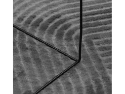 Alfombra IZA de pelo corto de estilo escandinavo en color antracita 160x230 cm