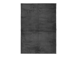 Alfombra IZA de pelo corto de estilo escandinavo en color antracita 160x230 cm