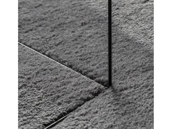 Alfombra lavable de pelo corto suave HUARTE antracita 140x200 cm