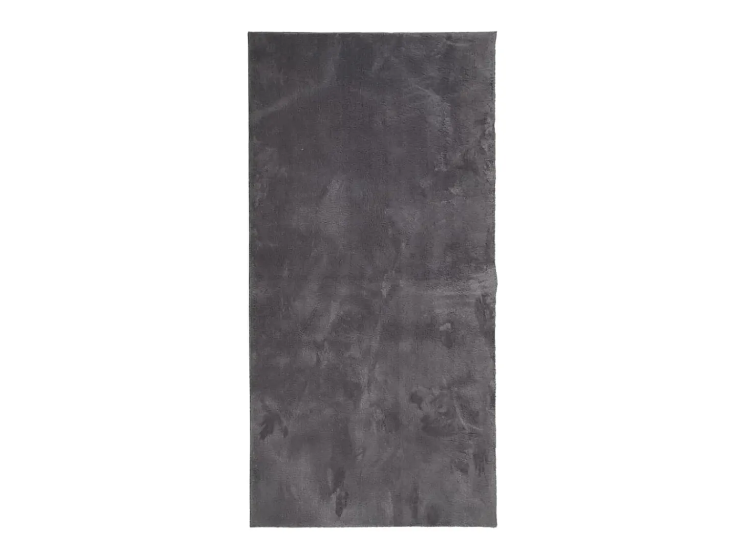 Alfombra lavable de pelo corto suave HUARTE antracita 100x200 cm