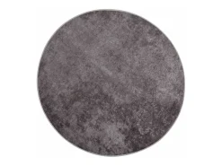 Alfombra lavable gris Ø 200 cm antideslizante