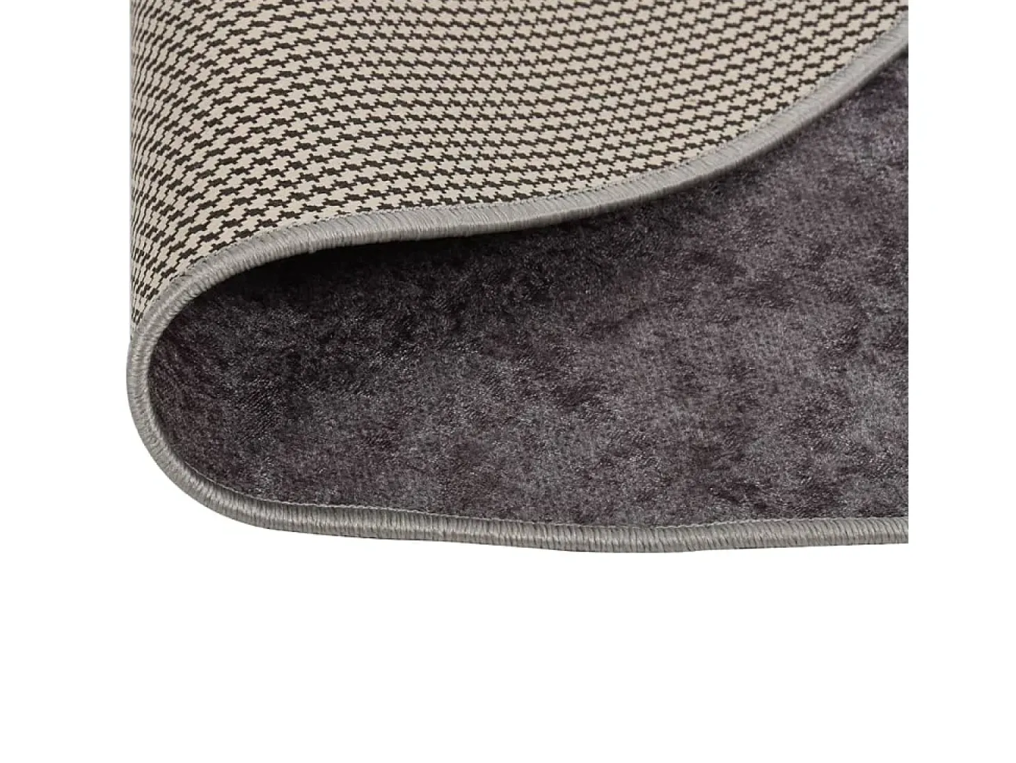 Alfombra lavable gris Ø 200 cm antideslizante