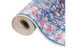 Alfombra lavable multicolor 80x150 cm antideslizante