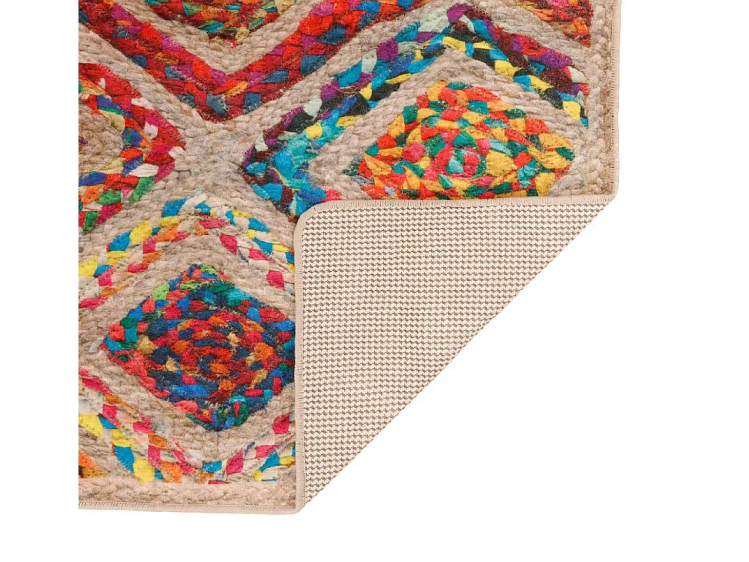 Alfombra lavable multicolor 120x180 cm antideslizante