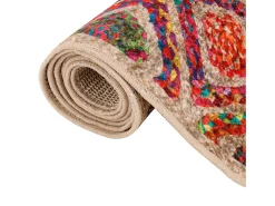 Alfombra lavable multicolor 80x150 cm antideslizante