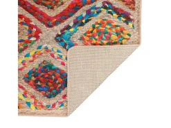 Alfombra lavable multicolor 80x150 cm antideslizante