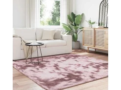 Alfombra NAVARRA Shaggy Rosa Empolvado 200x200 cm