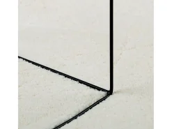 Alfombra OVIEDO de pelo corto color crema 160x230 cm