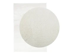 Alfombra OVIEDO de pelo corto color crema 160x230 cm