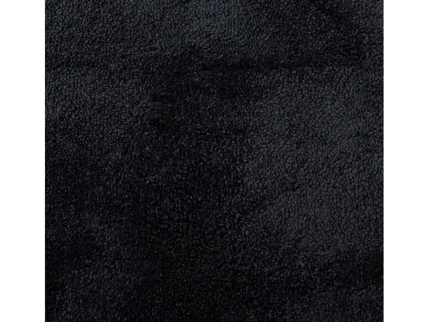 Alfombra OVIEDO de pelo corto negra Ø 200 cm