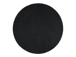Alfombra OVIEDO de pelo corto negra Ø 200 cm