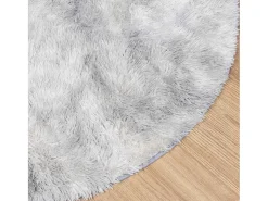 Alfombra peluda NAVARRA Gris Plata 160x160 cm