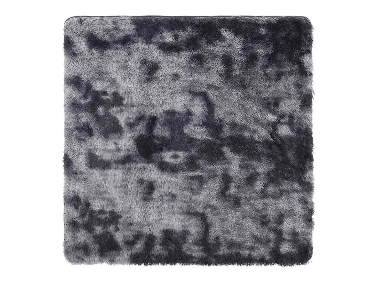 Alfombra peluda NAVARRA gris oscuro 240x240 cm