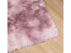Alfombra peluda NAVARRA Rosa Polvo 240x240 cm