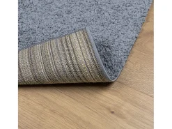 Alfombra peluda PAMPLONA, pelo largo, azul moderno, 80x250 cm