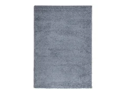 Alfombra peluda PAMPLONA, pelo largo, azul moderno, 140x200 cm