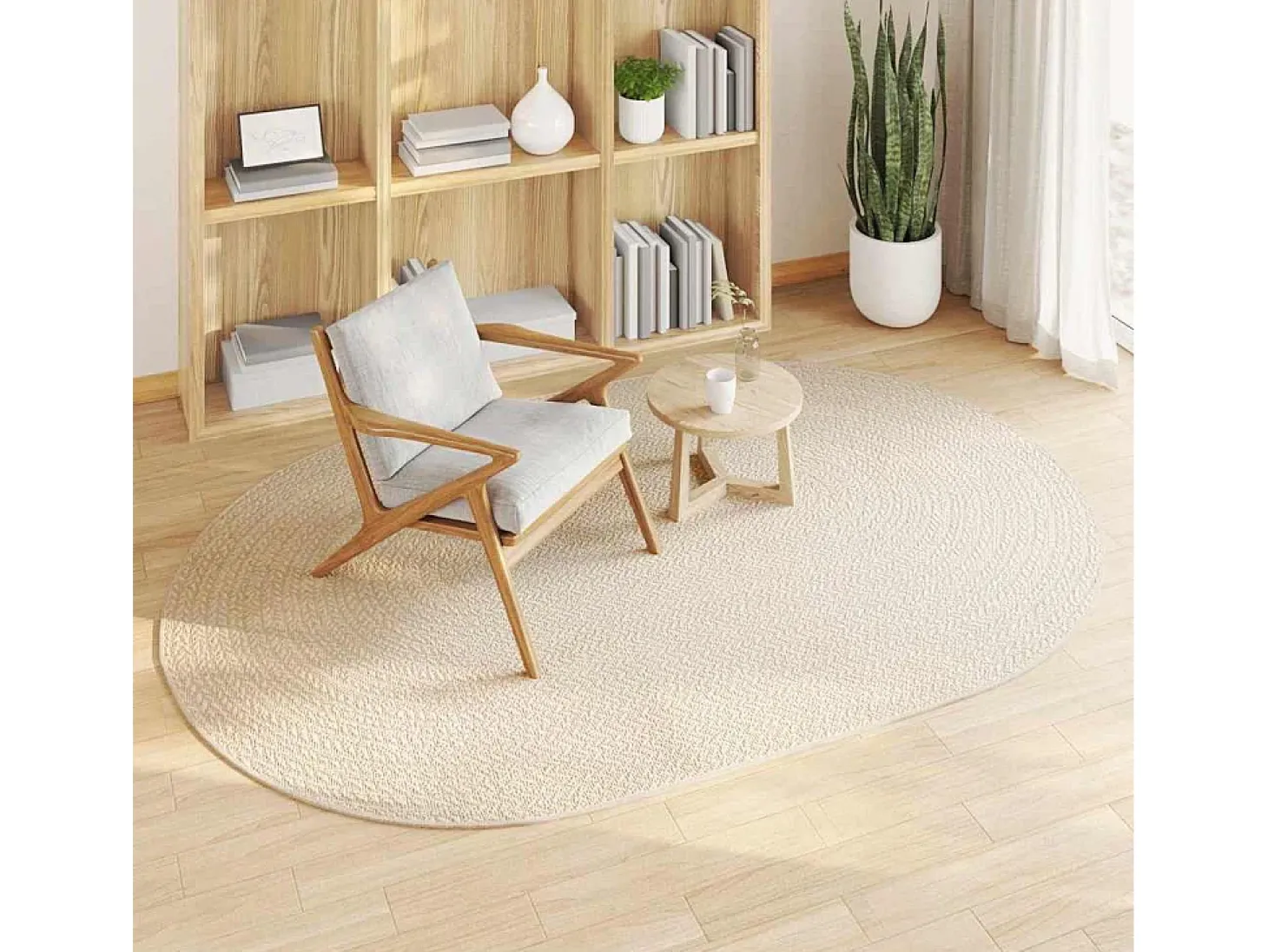 Alfombra PP color crema