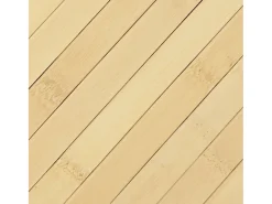 Alfombra rectangular de bambú natural claro 70x300 cm